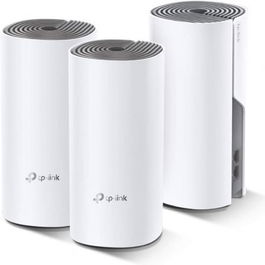TP-LINK Deco E4 (3-Pack) - Kit Sistema Wi-Fi Mesh de 3 Unidades, Color Blanco