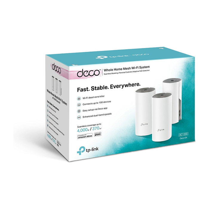 TP-Link Deco E4 Sistema Mesh Wi-Fi 5 Doble Banda (Pack de 3)
