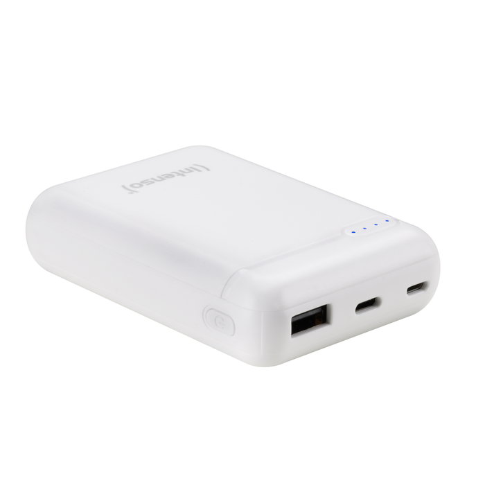 Intenso 7313530 Powerbank 10000 mAh Blanco, Batería Externa Portátil Recargable Ultra Slim