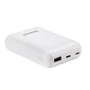 Intenso XS10000 Power Bank 10000 mAh Portátil con Pantalla LED, USB-C y Cable Incluido, Color Blanco Slim
