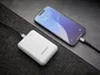 Intenso XS10000 Power Bank 10000 mAh Portátil con Pantalla LED, USB-C y Cable Incluido, Color Blanco Slim