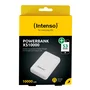 Intenso XS10000 Power Bank 10000 mAh Portátil con Pantalla LED, USB-C y Cable Incluido, Color Blanco Slim