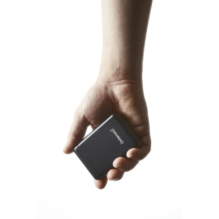 Intenso 7313530 Powerbank 10000 mAh Slim Negro Batería Externa con Pantalla LED y USB Tipo C