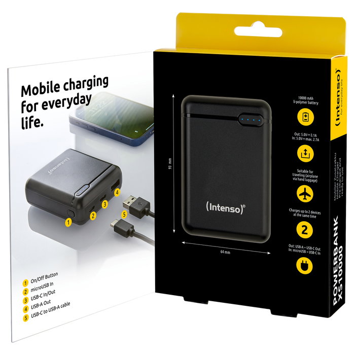 Intenso Powerbank XS10000 10000 mAh Negro