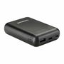 Intenso XS10000 Power Bank Batería Externa Slim 10000mAh Recargable, Negro, Ref. 7313530, Entrada/Salida USB-C, Protecciones Avanzadas