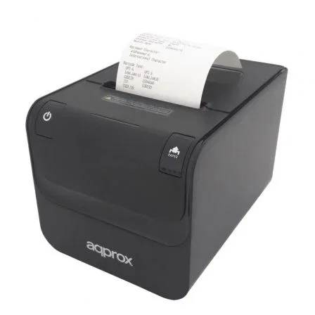 Approx appPOS80AMUSE Impresora de Tickets Térmica Ancho Papel 80mm USB RS232 Ethernet Negra