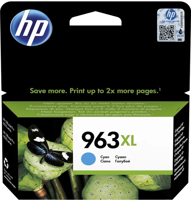 HP Cartucho de tinta 963XL Cian de alta capacidad HP Cartucho de tinta 963XL Cian de alta capacidad