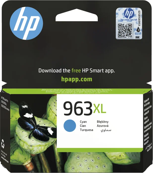 HP Cartucho de tinta 963XL Cian de alta capacidad HP Cartucho de tinta 963XL Cian de alta capacidad