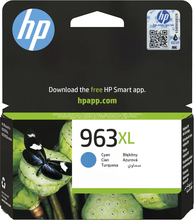 HP 963XL Cartucho de tinta Cian Alto Rendimiento
