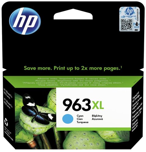 HP Cartucho de tinta 963XL Cian de alta capacidad HP Cartucho de tinta 963XL Cian de alta capacidad