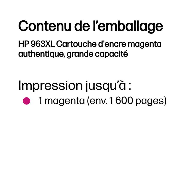 HP 963XL Cartucho de Tinta Original Magenta (3JA28AE) HP 963XL Cartucho de Tinta Original Magenta (3JA28AE)