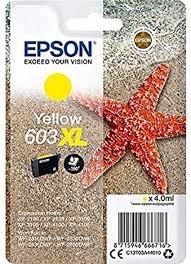 Epson Cartucho de Tinta 603XL Amarillo C13T03A44010 Epson Cartucho de Tinta 603XL Amarillo C13T03A44010