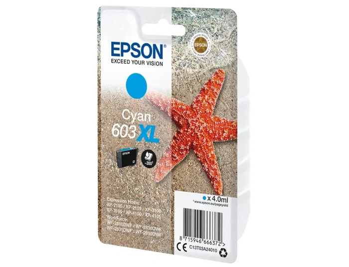 Epson Cartucho de Tinta 603XL Cian C13T03A24010 Epson Cartucho de Tinta 603XL Cian C13T03A24010