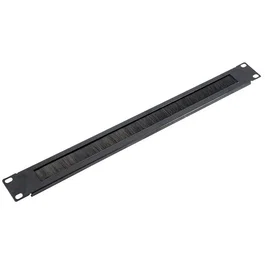 Monolith 30701500-1 Panel de Cepillo 1U 19" para Armario Rack, Fijación Frontal