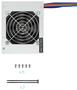 TOOQ Ecopower II 500W SFX Plata