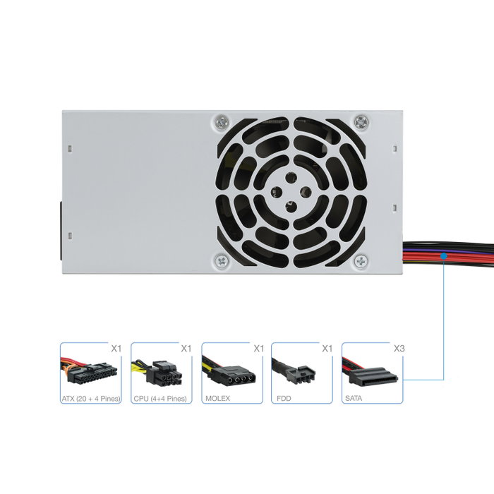 TOOQ Ecopower II 500W TFX Plata