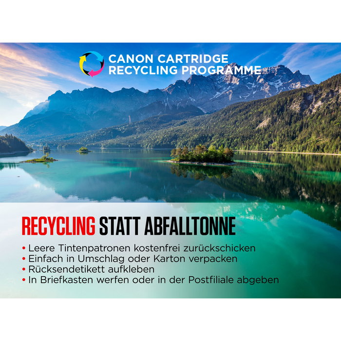 Canon PGI-580 CLI-581 2078C005 - Pack de 5 Cartuchos de Tinta Original (Negro, Cian, Magenta, Amarillo) - Rendimiento hasta 400 Páginas según ISO/IEC 24711 y 29102