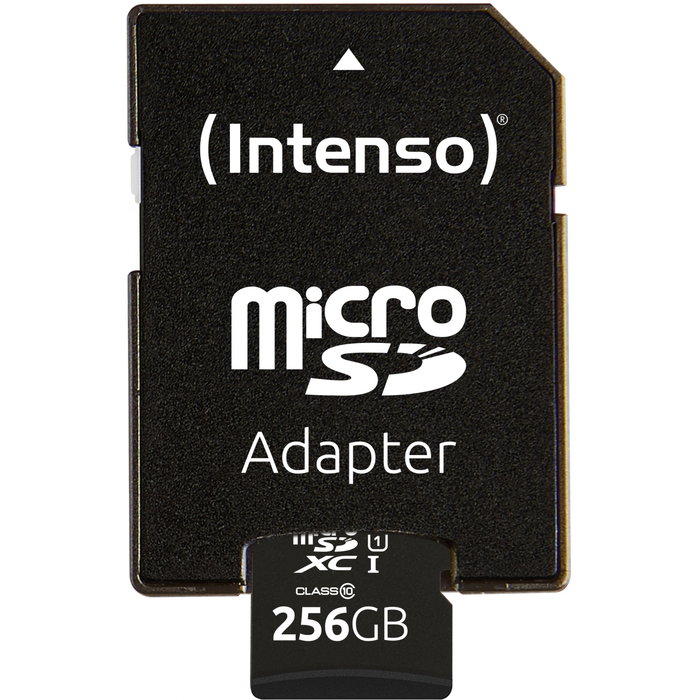 Intenso Tarjeta de memoria MicroSDXC UHS-I Premium 256 GB con adaptador Intenso Tarjeta de memoria MicroSDXC UHS-I Premium 256 GB con adaptador