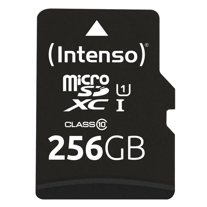 Intenso Tarjeta de Memoria microSDXC UHS-I Premium 256 GB, Clase 10, U1, Velocidad 90 MB/s, Resistente a Golpes, Temperatura y Rayos X