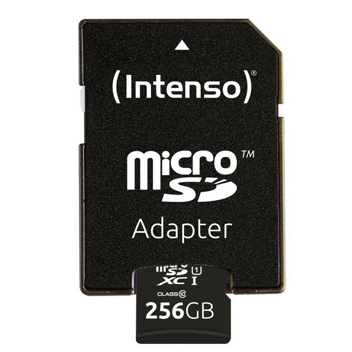 Intenso Tarjeta de memoria MicroSDXC UHS-I Premium 256 GB con adaptador Intenso Tarjeta de memoria MicroSDXC UHS-I Premium 256 GB con adaptador