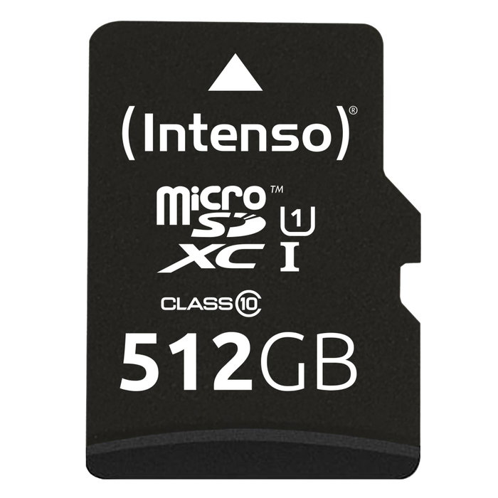 Intenso Micro SD Intenso 512GB Premium UHS-I Cl10 con adaptador Intenso Micro SD Intenso 512GB Premium UHS-I Cl10 con adaptador