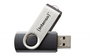 Intenso Basic Line Pendrive USB 2.0 Tipo A 64 GB, Factor de Forma Girar, Color Negro y Plata