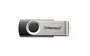 Intenso Basic Line Pendrive USB 2.0 Tipo A 64 GB, Factor de Forma Girar, Color Negro y Plata