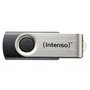 Intenso Basic 3503490 Memoria USB 2.0, 64 GB, Negro y Plata, Lectura hasta 28 MB/s
