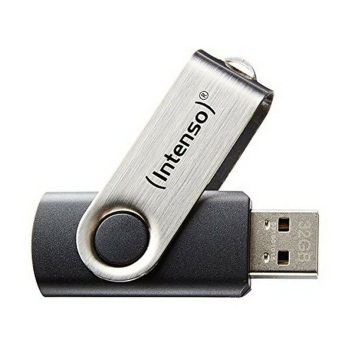 Intenso Memoria USB Basic Line 64 GB USB 2.0 Negro y Plata Intenso Memoria USB Basic Line 64 GB USB 2.0 Negro y Plata