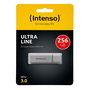 Intenso 3531492 - Memoria USB 3.2 Ultra 256 GB, Aluminio Plata, Lectura 70 MB/s, Escritura 20 MB/s