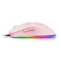 Mars Gaming MMAXP Ratón Gaming Óptico, Sensor 12400 DPI, Cableado USB, Iluminación RGB, Color Rosa