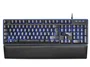 Mars Gaming MK320ES Teclado Gaming Semimecánico USB QWERTY Español, RGB 13 Modos, Tecnología H-MECH, Reposamuñecas Acolchado, Antighosting