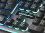Mars Gaming MK320ES Teclado Gaming Semimecánico USB QWERTY Español, RGB 13 Modos, Tecnología H-MECH, Reposamuñecas Acolchado, Antighosting