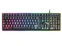 Mars Gaming MK320ES Teclado Gaming Semimecánico USB QWERTY Español, RGB 13 Modos, Tecnología H-MECH, Reposamuñecas Acolchado, Antighosting