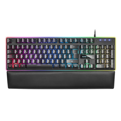 Mars Gaming Teclado Gaming MK320ES H-Mechanical USB con Retroiluminación RGB, 13 Modos de Luz, Reposamuñecas de Memory Foam y Panel de Aluminio, Color Negro Mars Gaming Teclado Gaming MK320ES H-Mechanical USB con Retroiluminación RGB, 13 Modos de Luz, Reposamuñecas de Memory Foam y Panel de Aluminio, Color Negro