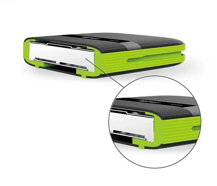 Silicon Power Armor A60 4 TB 2.5 slow USB 3.1 Negro, Verde