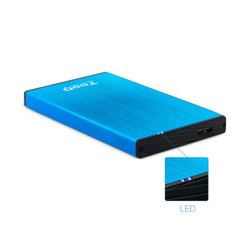 Tooq TQE-2527BL Caja Externa para Disco Duro 2.5 SATA Azul
