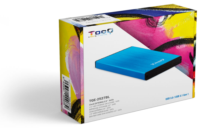 Tooq TQE-2527BL Caja Externa para Disco Duro 2.5 SATA Azul