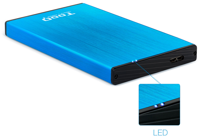 Tooq TQE-2527BL Caja Externa para Disco Duro 2.5 SATA Azul