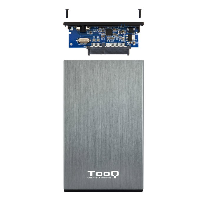 TOOQ TQE-2527G Caja para Disco Duro de 2.5'' SATA USB 3.1 Gris