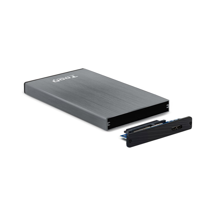 TOOQ TQE-2527G Caja para Disco Duro de 2.5'' SATA USB 3.1 Gris