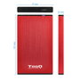 Tooq TQE-2527R Caja Externa para Disco Duro 2.5 Pulgadas SATA, Rojo/Negro