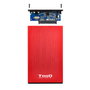 Tooq TQE-2527R Caja Externa para Disco Duro 2.5 Pulgadas SATA, Rojo/Negro