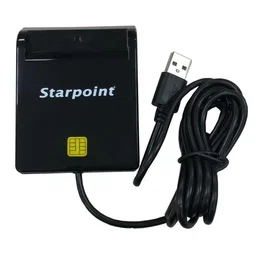 Cherry STP_SCRZW-1 Lector de tarjetas inteligentes externo USB 2.0, compatible con ISO 7816, EMV, 5V/3V/1.8V, para Windows, Linux, negro