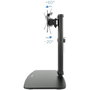 TooQ Soporte Sobremesa Monitor DB1127TN-B Giratorio Inclinable Pantallas 17-27 Pulgadas hasta 6kg Negro