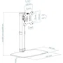 TooQ Soporte Sobremesa Monitor DB1127TN-B Giratorio Inclinable Pantallas 17-27 Pulgadas hasta 6kg Negro