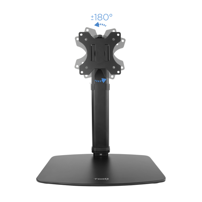 TooQ Soporte Sobremesa Monitor DB1127TN-B Giratorio Inclinable Pantallas 17-27 Pulgadas hasta 6kg Negro