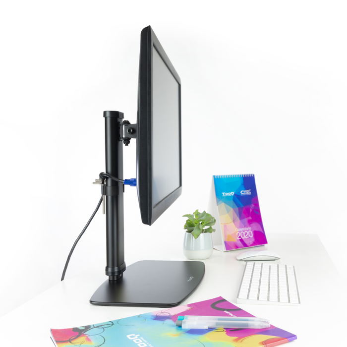 TooQ Soporte Sobremesa Monitor DB1127TN-B Giratorio Inclinable Pantallas 17-27 Pulgadas hasta 6kg Negro