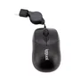 Iggual Ratón Retráctil COM-BASIC-800DPI, Ambidextro, 800 DPI, 3 Botones, Cable Retráctil, USB Tipo A, Oficina, Windows, macOS, Linux, Color Negro