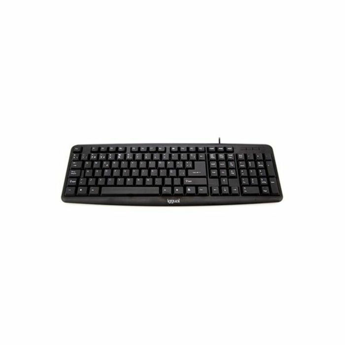 Teclado iggual QWERTY USB Negro Qwerty Español Teclado iggual QWERTY USB Negro Qwerty Español